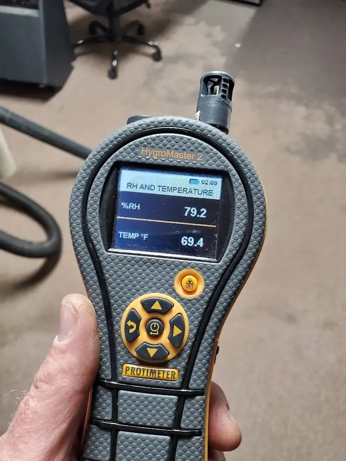 Moisture meter humidity assessment for Fire & Smoke Damage Restoration in Pearland