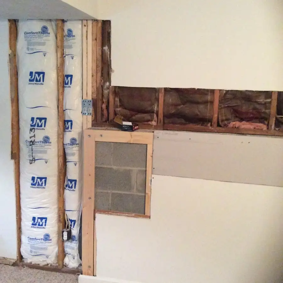 Wall insulation replacement during Odor Removal & Deodorization in Pearland